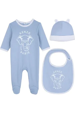 Kenzo Set de mameluco con elefante bordado