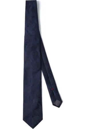 Brunello Cucinelli Corbata de seda con motivo en jacquard