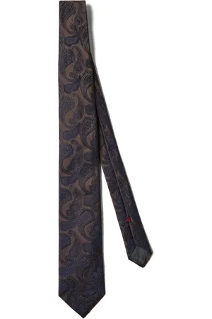 Brunello Cucinelli Corbata de seda con motivo en jacquard