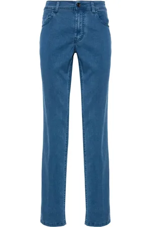 CANALI Jeans con parche del logo