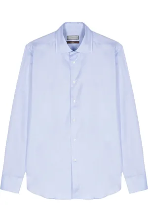 CANALI Camisa con motivo en jacquard