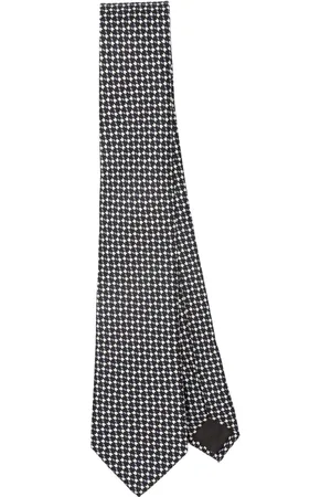 Giorgio Armani Corbata con motivo geométrico
