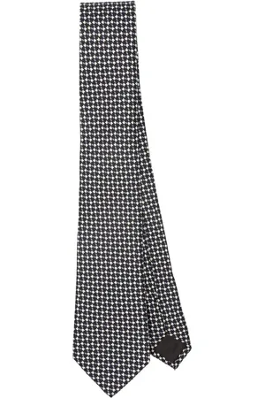 Giorgio Armani Corbata con motivo geométrico