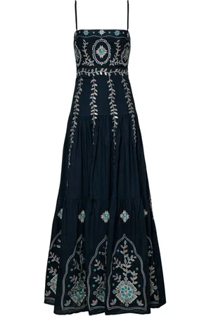 Agua by Agua Bendita Vestido largo Lima Relicario