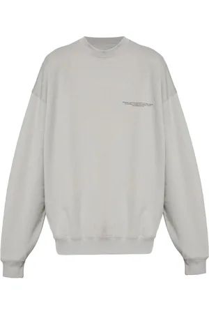 Y-3 Sudadera con cuello redondo y logo estampado