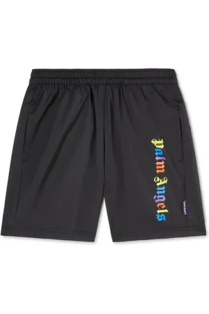 Palm Angels Shorts de playa con logo estampado