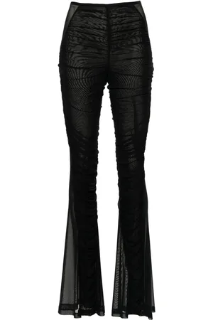 MUGLER Pantalones anchos fruncidos