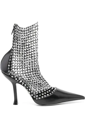RENE CAOVILLA Zapatillas con detalles de cristal y tacón de 105mm
