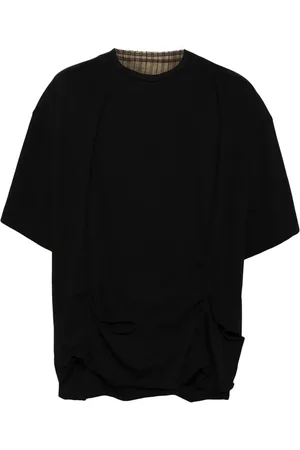 ZIGGY CHEN Playera oversize con efecto envejecido