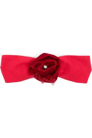 MONNALISA Diadema de terciopelo con detalle de rosa