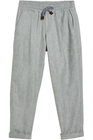 Brunello Cucinelli Pants con cordones en la pretina