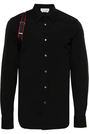 Alexander McQueen Camisa con correa y hebilla