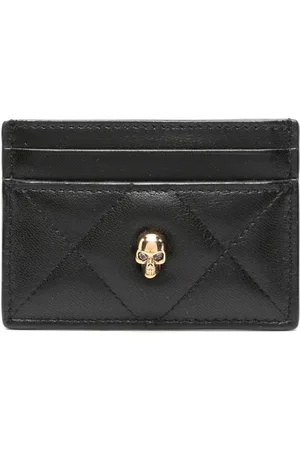 Alexander McQueen Tarjetero con motivo Skull