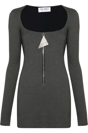 The Attico Vestido corto con efecto melange
