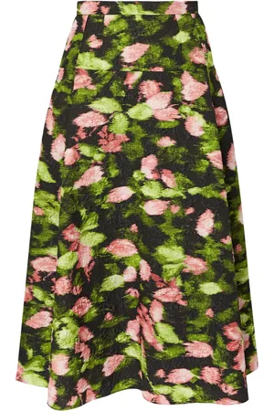 Erdem Falda acampanada con estampado floral