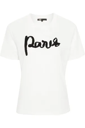 Maje Playera con detalle de apliques