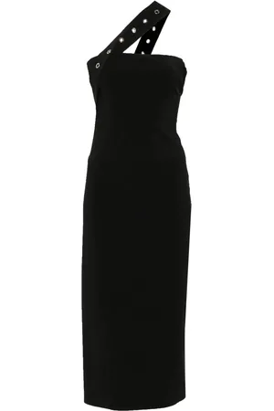 Patrizia Pepe Vestido midi con detalle de ojales