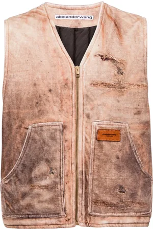 Alexander Wang Chaleco con estampado trompe-l