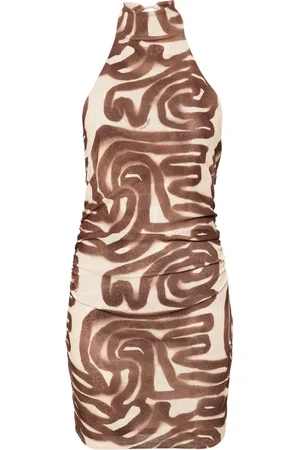 Nanushka Vestido corto con cuello halter