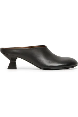 MARSÈLL Mules con puntera redonda y tacón de 55mm
