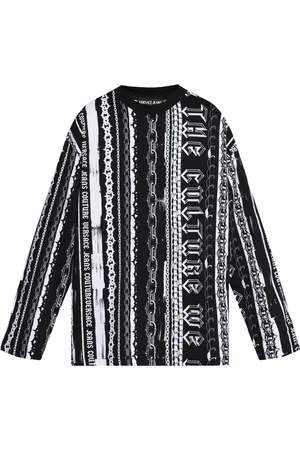 VERSACE Playera con estampado de rayas