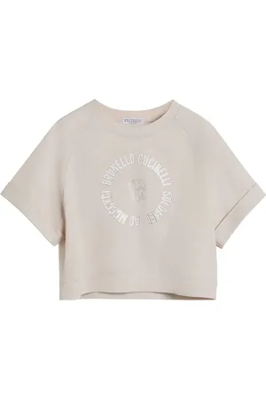 Brunello Cucinelli Playera con logo estampado