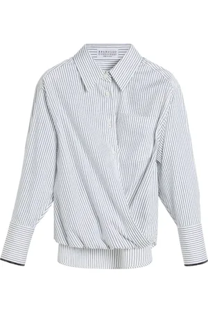 Brunello Cucinelli Camisa de popelina