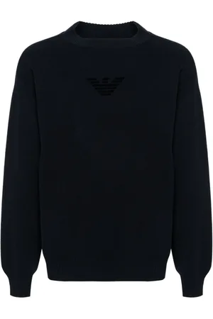 Emporio Armani Suéter con logo afelpado