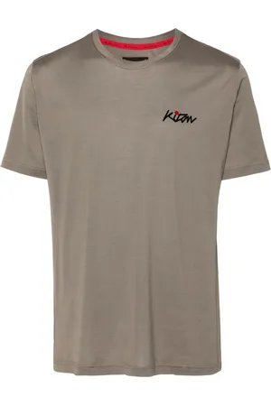 Kiton Playera con logo afelpado