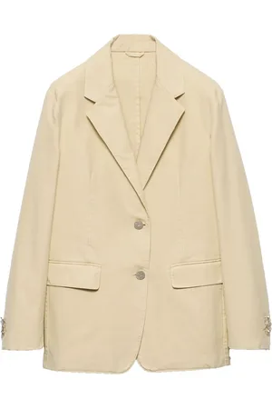 Prada Blazer de lona con botones