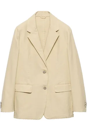 Prada Blazer de lona con botones
