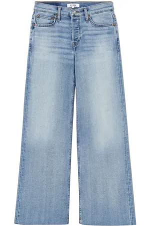 RE/DONE Jeans capri con diseño anchos
