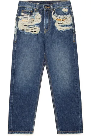 Diesel Jeans rectos 2010 con efecto envejecido