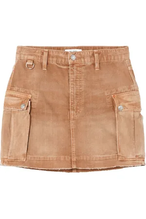 RE/DONE Falda corta de mezclilla estilo cargo