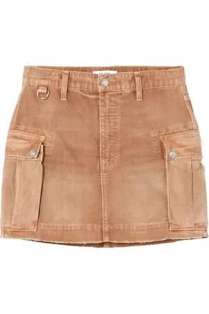 RE/DONE Falda corta de mezclilla estilo cargo