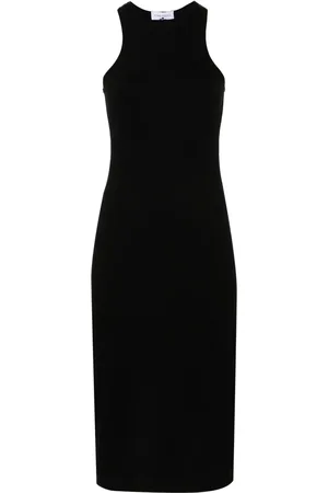 Ioana Ciolacu Vestido midi tejido de canalé