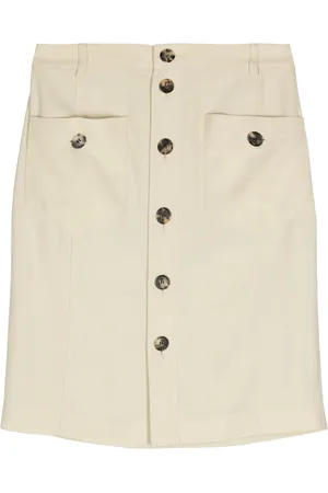 Saint Laurent Falda midi Saharienne