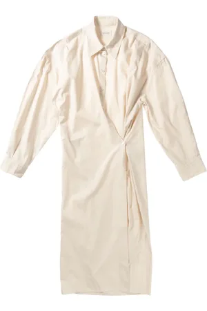 LEMAIRE Vestido camisero con diseño retorcido