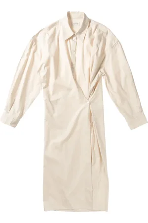 LEMAIRE Vestido camisero con diseño retorcido
