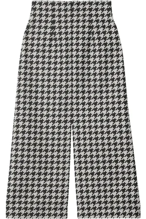 Burberry Pantalones capri con motivo pied de poule