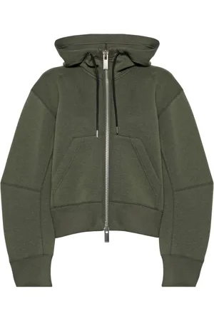 SACAI Hoodie con cierre y cordones