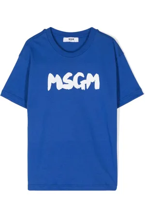 Msgm Playera con logo estampado
