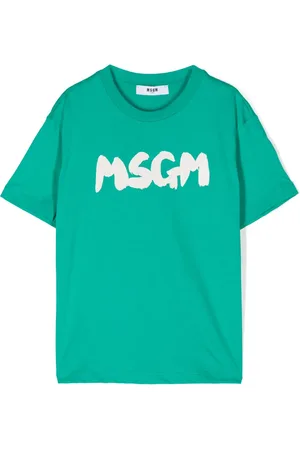 Msgm Playera con logo estampado