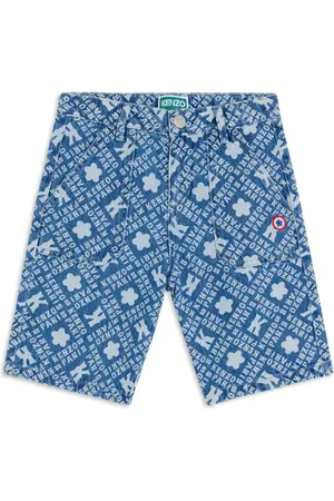 Kenzo Shorts de mezclilla estampados
