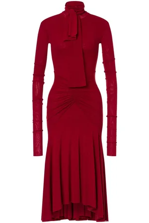 Serafini Vestido con detalle drapeado