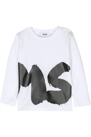 Msgm Playera con logo estampado