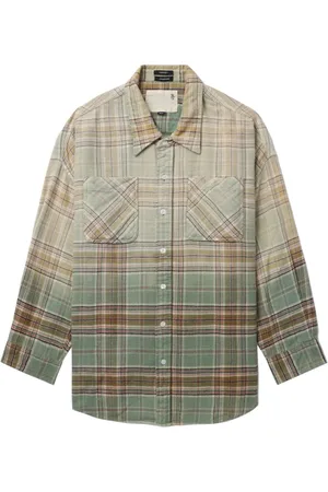 R13 Camisa work con hombros caídos