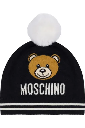 Moschino Gorro tejido con motivo Teddy Bear