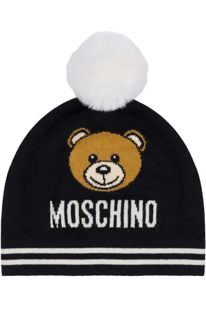 Moschino Gorro tejido con motivo Teddy Bear