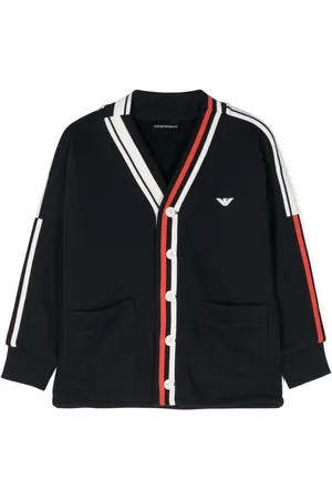 Emporio Armani Cárdigan con parche del logo